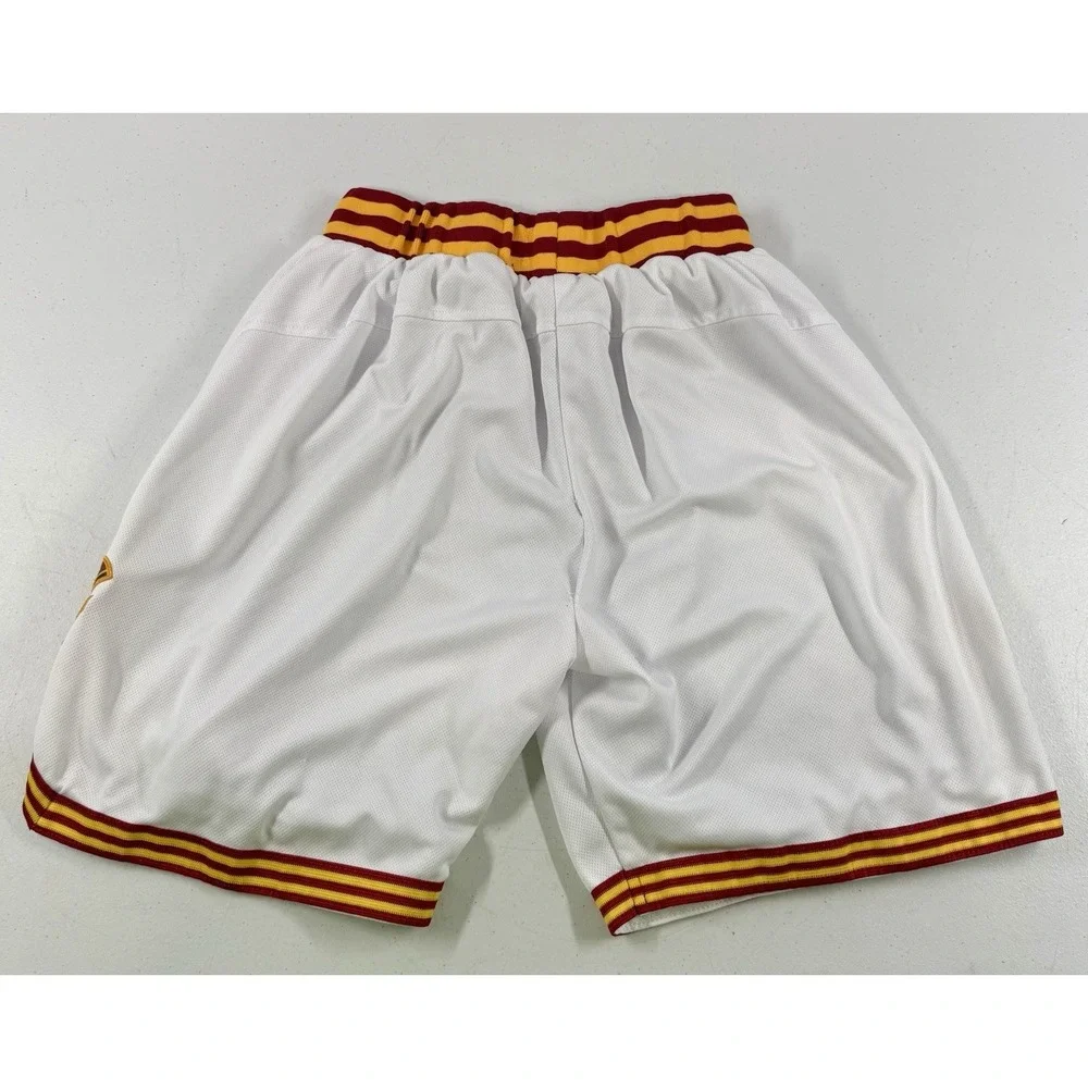 Cleveland Cavaliers NBA Adidas 2010-11 Authentic Game Shorts Size L Large White